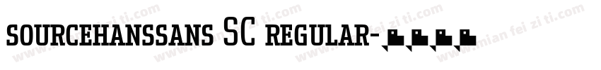 sourcehanssans SC regular字体转换